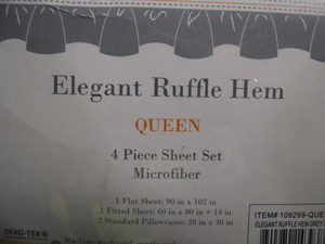JJ 4 Piece Queen Sheet Set