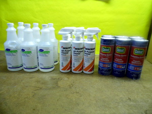 RR-SkilCraft All purpose cleaner, Diversy Ready to use Odor Counteractant, Apple, Use on urine, mildew odor, vomit, tobacco, smoke, and many other odors. Comet deodorizing cleaner with the power of bleach.