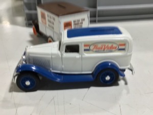 7 DIECAST BANKS WITH GREAT SUBJECT MATTER (HARDWARE STORES)