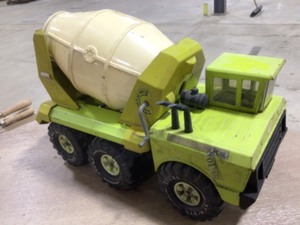 MIGHTY TONKA CONCRETE TRUCK, HERE IS THE CONCRETE TRUCK TO HAVE