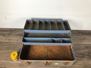 lot 120 image: WaterTite Union Metal Tackle Box with Tackle