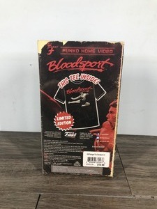 lot 172 image: Collectible Funko VHS Bloodsport Home Video EXCLUSIVE Limited Edition t Shirt tee