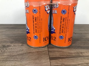lot 180 image: 6 Collectible Beer Cans - Old Cars Beer