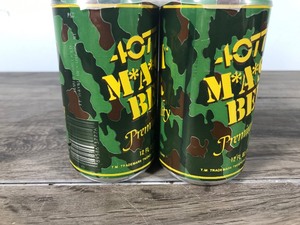 lot 182 image: 6 Collectible Beer Cans - 4077th M-A-S-H Beer