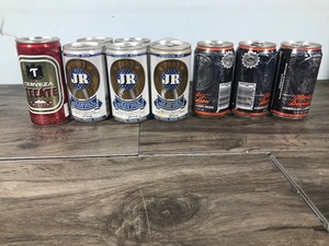 lot 184 image: 9 Collectible Beer Cans