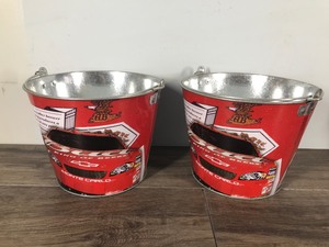 lot 209 image: 2 - Budweiser Nascar Beer Ice Buckets