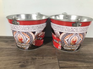 lot 210 image: 2 - Budweiser Nascar Beer Ice Buckets