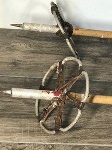 lot 456 image: Vintage Bamboo Ski Poles