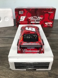 lot 459 image: 2010 Nascar Richard Petty Motorsports Champion Series Kasey Kahne #9 Budweiser  Armed Forces 124 scale die cast stock car