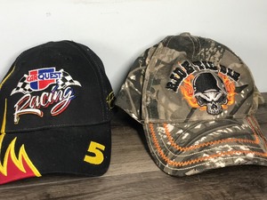 lot 486 image: 6 - Nascar Racing Caps and 1 Ride or Die Cap