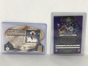 lot 382 image: 2 - Minnesota Vikings Football Cards - Randy Moss & Daunte Culpepper