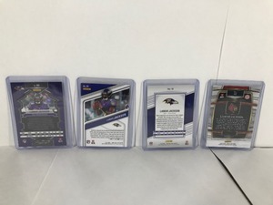 lot 377 image: 4 - Lamar Jackson Baltimore Ravens Collectible Football Cards