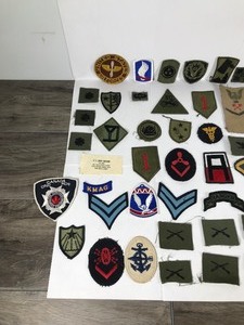 lot 367 image: Large Lot of Military Patches