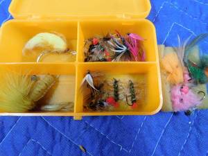 lot 264 image: 2 Fishing fly boxes of fishing flies