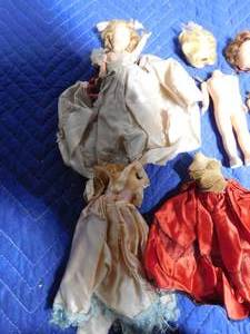 lot 284 image: Vintage dolls and doll parts and more
