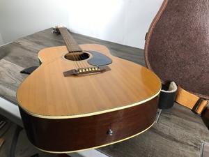 lot 335 image: 6 String Acoustic Guitar with Case and Strap