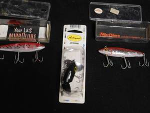 lot 313 image: 2 MirrOlure and 1 Arbogast lures in original package