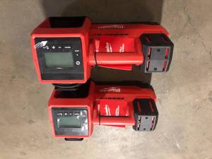 lot 2 image: Lot of 2 Milwaukee M18 18-Volt Lithium-Ion Cordless Electric Portable Inflator (Tool-Only)  Customer Returns See Pictures