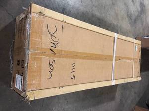 lot 8 image: Husky Ready-to-Assemble 24-Gauge Steel Freestanding Garage Cabinet in Black (48 in. W x 72 in. H x 18 in. D)  Customer Returns See Pictures