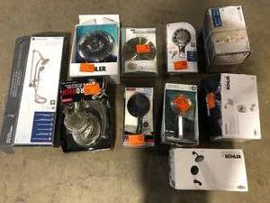 lot 38 image: Lot of Assorted Showerheads and Faucets Various Models and Conditions    Customer Returns See Pictures