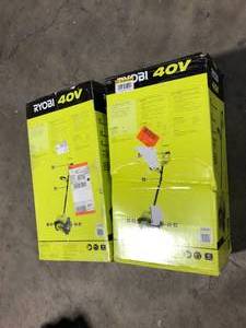 Lot of 2 Ryobi 40V 12 WHEELED SNOW SHOVEL    Customer Returns See Pictures