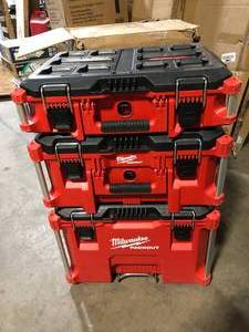 Milwaukee PACKOUT 22 in. Modular Tool Box Storage System Customer Returns See Pictures