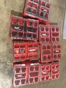 Lot of   Assorted Milwaukee Tool Boxes Various Sizes Customer Returns See Pictures