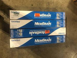 Lot of 4 CertainTeed MemBrain 10 ft. W x 100 ft. L Unfaced Air Barrier and Smart Vapor Plastic Sheeting Retarder Roll 1033 sq. ft. Customer Returns See Pictures