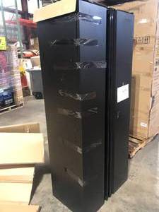 Husky 5-Piece Regular Duty Welded Steel Garage Storage System in Black (78.4 in. W x 75 in. H x 19.6 in. D) Slightly Damaged  Customer Returns See Pictures