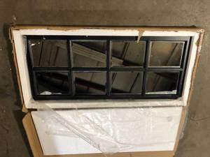 Hogan 42 in. x 18 in. Classic Rectangle Framed Black Wall Accent Mirror by Kate and Laurel Customer Returns See Pictures
