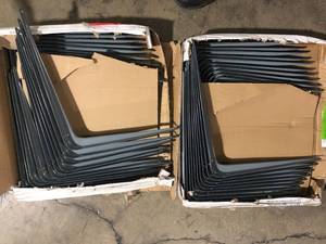 Lot of 2 Hardware Essentials 12 in. x 14 in. Gray Shelf Bracket (20-Pack)    Customer Returns See Pictures