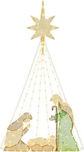 lot 19 image: Bayn 6.3 Feet Christmas Outdoor Nativity Scene
