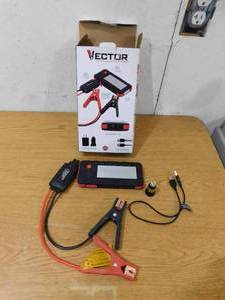 VECTOR 1600 Peak Amp Automotive Lithium Jump Starter, Portable Power  15W USB-A & USB-C