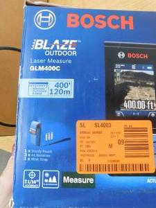 Bosch BLAZE 400 ft. Outdoor Laser Distance Tape Measuring Tool with Bluetooth and Camera Viewfinder