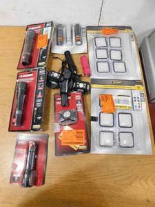 Huge, assorted lot of Flashlights and Head Lamps