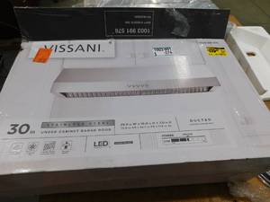 New Vissani 30 in. W Under Cabinet Range Hood in Stainless Steel