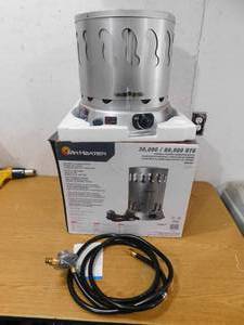 New - Mr. Heater 80,000 BTU Convection Portable Propane Space Heater with 10 ft. Hose and Regulator