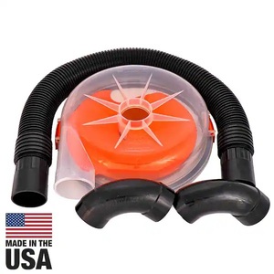 Dustopper PRO High Efficiency Cyclonic Dust Separator, 12 in. Dia with 2.5 in. Hose, 36 in. L with 2 High-Flow Sweep Elbows