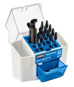 lot 83 image: HART Tabletop 21pc Impact Drive Bit Set