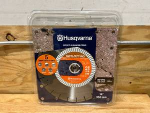 lot 33 image: Husqvarna Construction Products 542774463 14 Inch by .118 by 1 Drive Pinhole 20mm B VH5 High Speed Diamond Blade