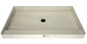 lot 3 image: TILE REDI Redi Base 60 in. L x 32 in. W Alcove Single Threshold Shower Pan Base with Center Drain in Matte Black