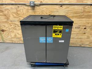 lot 114 image: AVANTI 31 in. 5.5 cu.ft. Mini Refrigerator in Stainless Steel With Freezer