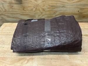 lot 119 image: 12 x 16 Heavy Duty Brown Tarp