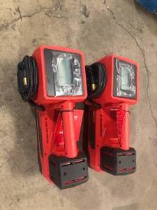 Lot of 2 Milwaukee M18 18-Volt Lithium-Ion Cordless Electric Portable Inflator (Tool-Only) Customer Returns See Pictures