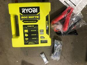 RYOBI ONE 800-Watt Max 12V Automotive Power Inverter with Dual USB Ports Tool Only Customer Returns See Pictures