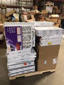 Lot of Assorted Air Filters and Hardware  Various Models and Sizes and Conditions Customer Returns See Pictures