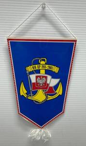 Vintage Polish Veterans Solidarity Association Navy Pennant