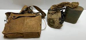 WWI 28th Div. Pennsylvania Gas Mask In Original Carry Bag