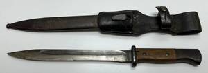 WW2 German 98K Bayonet With Scabbard & Frog
