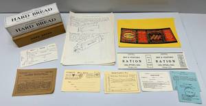 Misc. WW-1 Items Including Hard Bread Boxes, Ship Passes & More